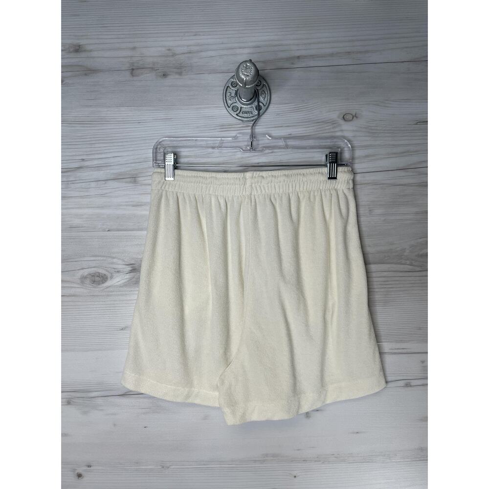 HM Shorts Womens Small White Terry Cloth Elastic Waist Lounge Casual 1050855 5 - Picture 7 of 11